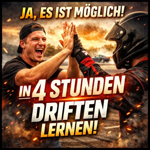 Hier wird gezeigt wie du in 4 Stunden driften lernen kannst