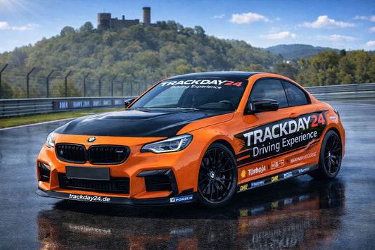 BMW M2 Mietdrifter von Trackday24 auf dem Nürburgring, professionelles Driftcar und Tracktool für Drift Training, Trackdays und Driving Experience in Deutschland