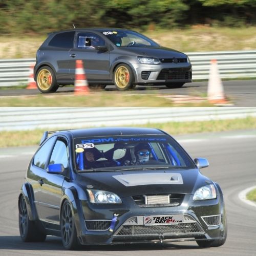 Zwei Sportwagen beim Trackday24 in Meppen am 21.06.2025. Open Pitlane Fahrertraining Circuit Meppen.